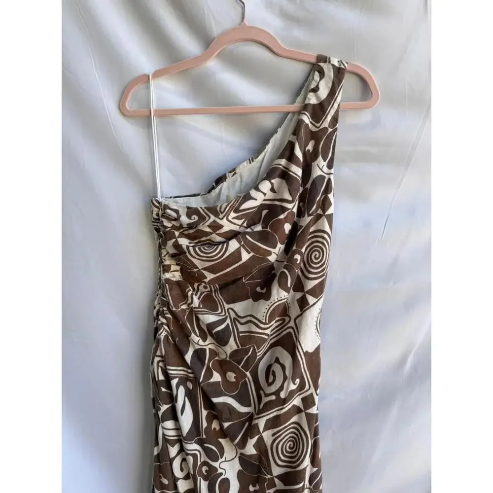 Mara Hoffman Brown Geometric Enya Dress Size 2 - Picture 5 of 6